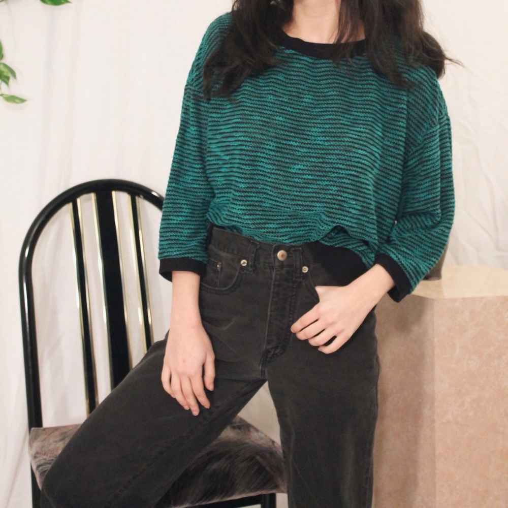 💫HP 💫Westbound teal and black sweater